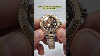 Rolex YachtMaster 40mm Ouro Rosé amp Aço Chocolate Dial [upl. by Olaznog]