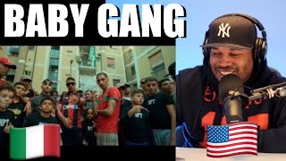 AMERICAN 🇺🇸 REACTS TO 🇮🇹 Baby Gang  Mocro Mafia Feat Maes Official Video [upl. by Idell]