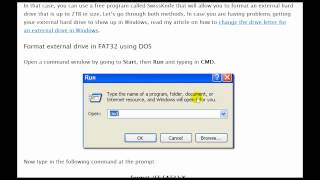 How to Format External Hard Drive to FAT32 in Windows [upl. by Yelsgnik]