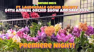 Ft Lauderdale Orchid Society Annual Orchid Show Premiere Night 2023 An explosion of orchids [upl. by Leunam940]