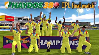 Haydos 380 IPL final match gameplay  Haydos 380 cricket gameplay  Wcc3 NPL final match gameplay [upl. by Ebag]