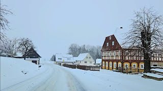 ❄️ Heavy Snowfall in Germany 🇩🇪  Großhennersdorf  Winter wonderland Village Covered in Snow  4k [upl. by Fidelity]