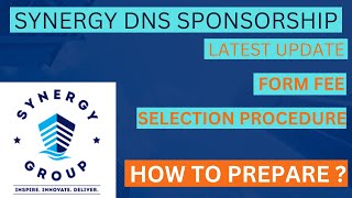 SYNERGY GROUP DNS SPONSORSHIP FORM RELEASED LATEST UPDATESELECTION PROCEDUREHOW TO PREPARE [upl. by Sutphin215]