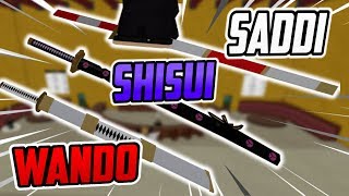 EVERY LEGENDARY SWORD SHOWCASE IN BLOX PIECE SADDISHISUI AND WANDO [upl. by Nehgam]