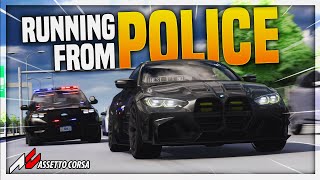 Street Racers vs COPS  No Hesi Assetto Corsa [upl. by Dowdell]