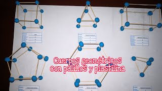 Cuerpos geométricos con palillos y plastilina [upl. by Remos399]