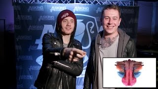 Asking Alexandria Interview  Denis Stoff amp James Cassells take Rorschach Inkblot  Rockblot 025 [upl. by Nalyr]