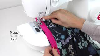 Tuto couture  Comment coudre du biais avec une machine à coudre [upl. by Ezana]