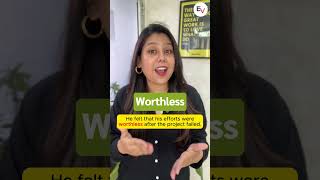 Worthless Vs Penniless learnenglish fluentaspokenenglish howtospeakengfluently engvarta [upl. by Lough866]