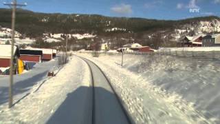 Cab Ride Norway  Trondheim  Bodø Winter Nordland Line [upl. by Suaeddaht]