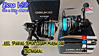 Deukio Spinning Reel Unboxing  Spooling Tutorial  Line Spooling Teknik  Boss LEO [upl. by Audris]