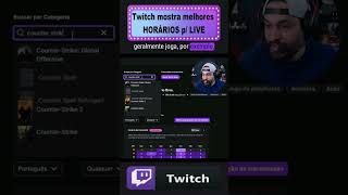 🔨Essa TELA te mostra o melhor horario para streamar na Twitch com base nos SEUS gostos [upl. by Olenolin]