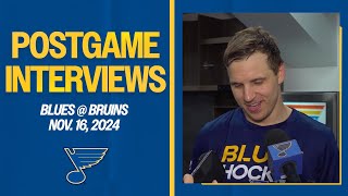 Nov 16 Postgame Interviews [upl. by Burtie780]