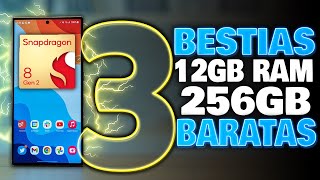 3 TELÉFONOS ALTA GAMA con 12GB RAM REALES Y 256GB ¡LOS MAS BARATOS EN 2024 🏆 [upl. by Uda]