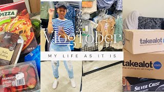 VlogTober Ep 1Takealot unboxing grocery haul amp more  South African YouTuber [upl. by Ibson]