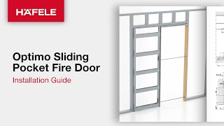 Häfele Optimo Sliding pocket fire door  Installation Guide [upl. by Talbott354]