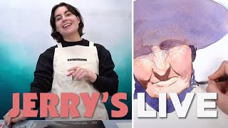 Jerrys LIVE Episode JL309 Portrait Painting with Oasis Brushes [upl. by Sikko4]