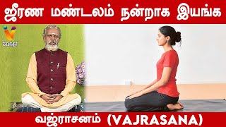 ஜீரண மண்டலம் நன்றாக இயங்க வஜ்ராசனம்  Vajrasana  Krishnan Balaji  Daily Yoga [upl. by Cressi]