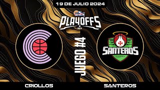 Criollos de Caguas vs Santeros de Aguada  Juego 4  BSN2024 [upl. by Odyssey]