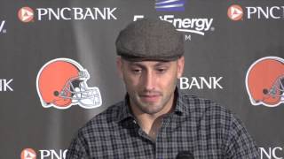 Reaction from Brian Hoyer after Browns beat the Raiders [upl. by Lyman]