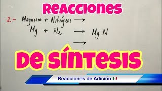 Tipos de Reacciones Químicas de SÍNTESIS y ADICIÓN paso a paso [upl. by Artemas272]