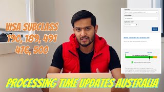 VISA PROCESSING TIME UPDATES NOVEMBER 2023 AUSTRALIA [upl. by Willow]