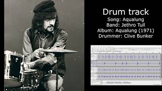 Aqualung Jethro Tull • Drum Track [upl. by Ellenrahc853]