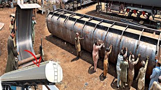 Amazing Process of Building 50000 Liter Massive Oil Tank [upl. by Leilamag]