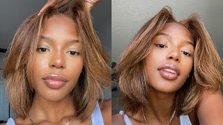 Watch Me Dye My Natural Hair Honey Blonde PT2 [upl. by Francisco]