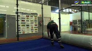 Instalacion de Cesped Artificial en Pista de Padel [upl. by Reniti219]