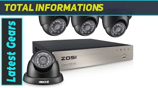 ZOSI 8 Channel 1080P HDTVI Surveillance System with Night Vision Dome Cameras [upl. by Alexi]