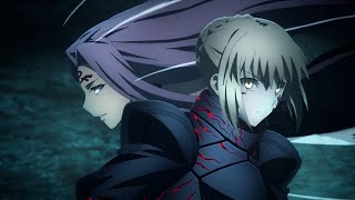 Rider vs Saber Alter Full Fight in 60fps  Fate Heavens Feel III [upl. by Vasyuta]