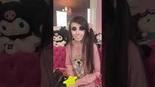 Eugenia Cooney On Having Jeffree Stars Makeup Supplies Always With Her 72024 tiktok shorts [upl. by Annanhoj]