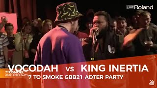 VOCODAH 🇺🇸 VS INERTIA 🇺🇲 7 TO SMOKE  GGB21 AFTER PARTY  INWARD BASS BATTLE [upl. by Marabelle]