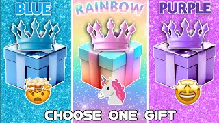 Choose your Gift 🎁🙈  BlueRainbow or Purple  How lucky are you👀 [upl. by Aihsyt]