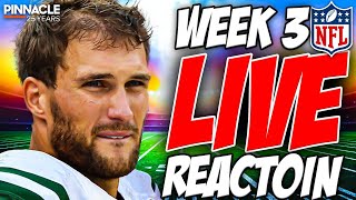 LIVE NFL Week 3 Reaction amp Week 4 Look Ahead  Forward Progress Presented By Pinnacle [upl. by Aronle232]