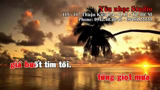 KARAOKE HD Lặng Yên Beat Thùy Chi YouTube [upl. by Alur]