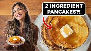 Pancakes with Just 2 Ingredients Keto Low Carb and Low Calorie [upl. by Chester991]