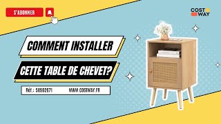 Comment installer cette Table de Chevet de Costway [upl. by Margarette]