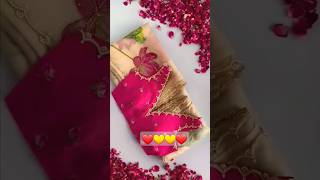 Cutwork saree with stiched blouse saree wedding designer botiquestyle [upl. by Hallam]