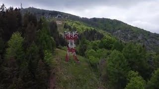 Funivia del Mottarone il video dal drone mostra la distanza percorsa dalla cabina [upl. by Yoc120]