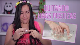 ¿Como Quitar Uñas Postizas Fácil Mitos y Verdades [upl. by Rosio]