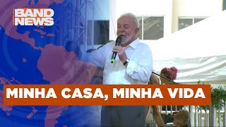 Lula e Castro dividem palanque em evento no RJ BandNews TV [upl. by Nallij]