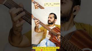 Most Famous Guitar Riff  Ek Hasina Thi  Karz Tune On Guitar shorts [upl. by Magan]