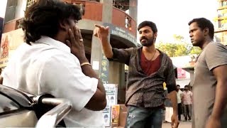 Maari Maari Returns From Jail Scene  Dhanush Best Entry Scene From Movie Rowdy Hero [upl. by Aikemet]