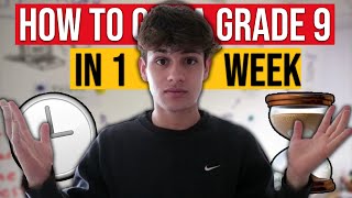 HOW TO GET A GRADE 9 IN GCSES IN 1 WEEK [upl. by Ayyidas840]