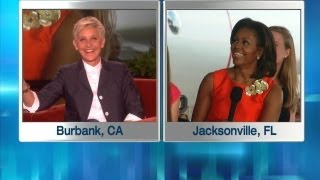 Sneak Peek Ellen and Michelle Obama Reunite [upl. by Adalard]