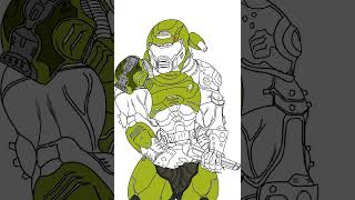 Doom slayer drawing [upl. by Dlonra335]