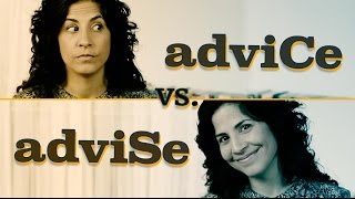 ADVICE vs ADVISE pronunciation  American English [upl. by Ydnac]