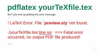 Solution to LaTeX Error File previewsty not found  File gensymbsty not found [upl. by Neneek]